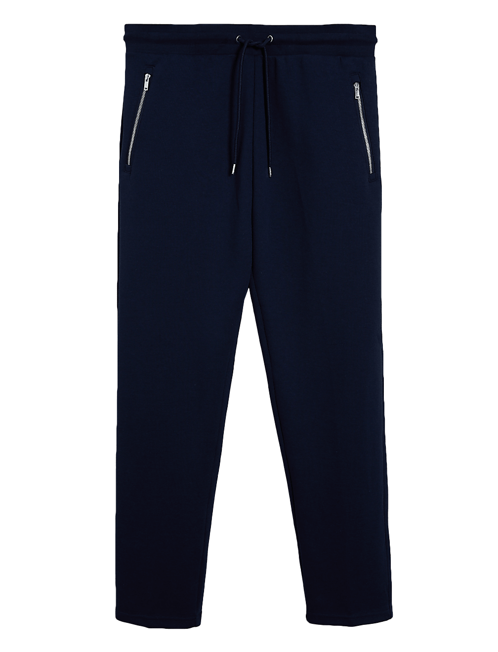Cotton Blend Zip Pocket Joggers