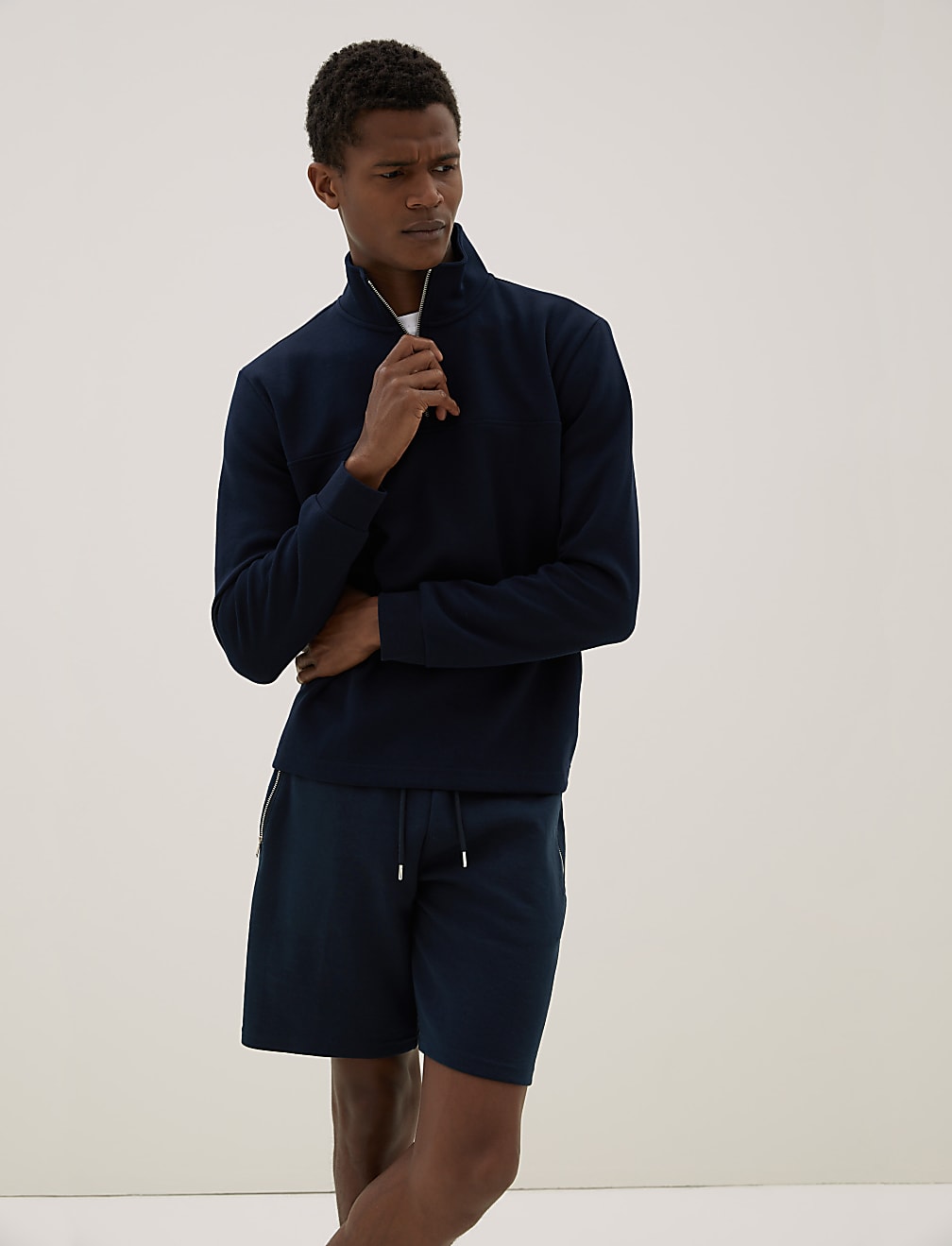 Cotton Rich Zip Pocket Shorts