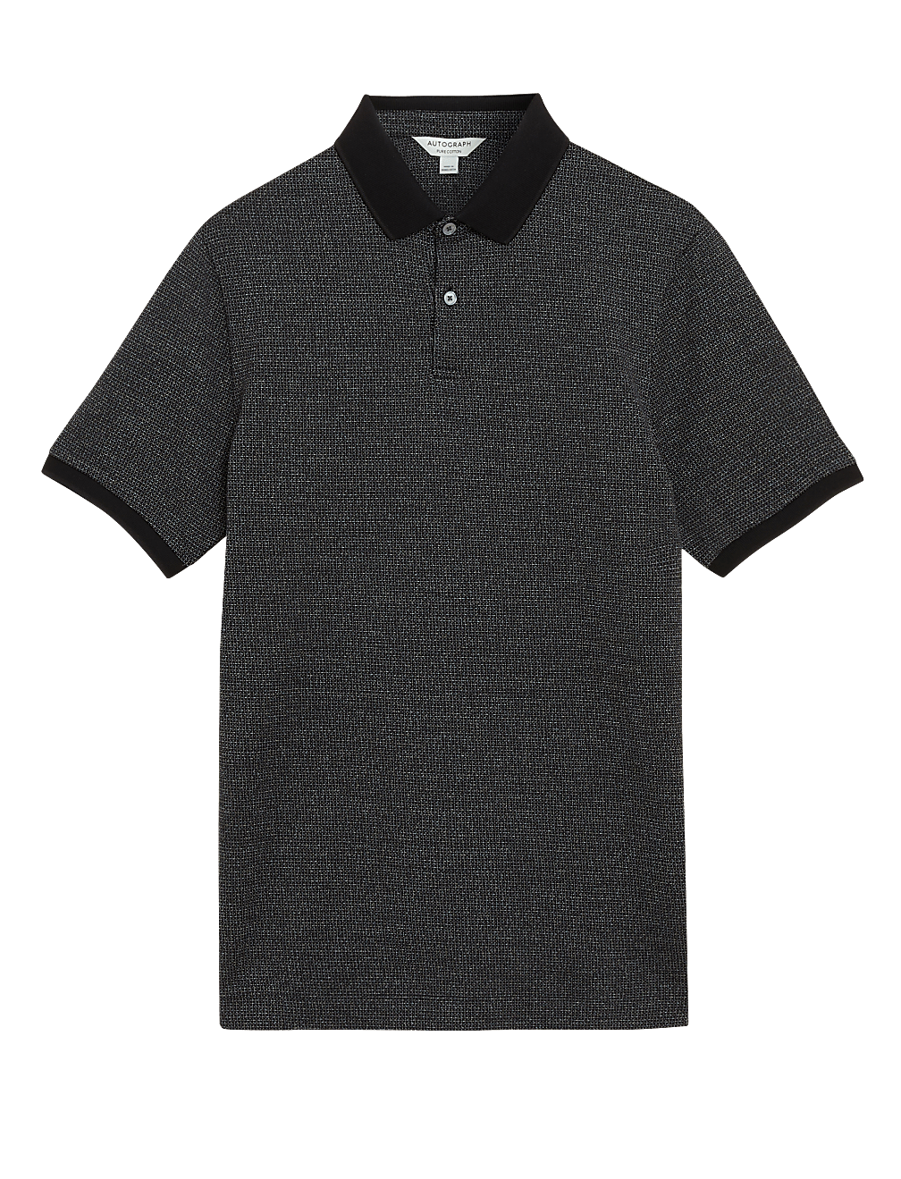 Slim Fit Pure Cotton Textured Polo Shirt