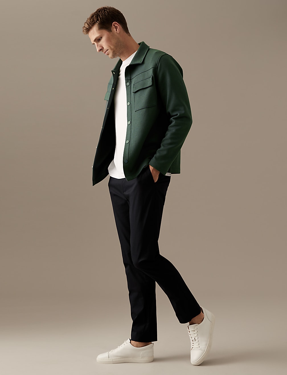 Cotton Blend Overshirt