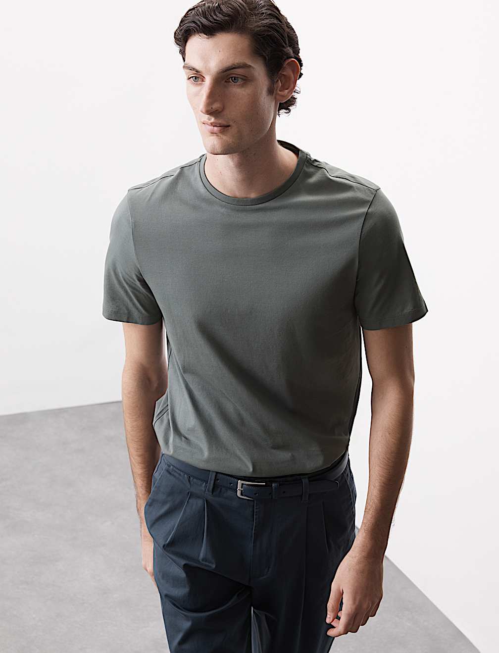 Pure Supima&reg; Cotton Performance Crew Neck T-shirt