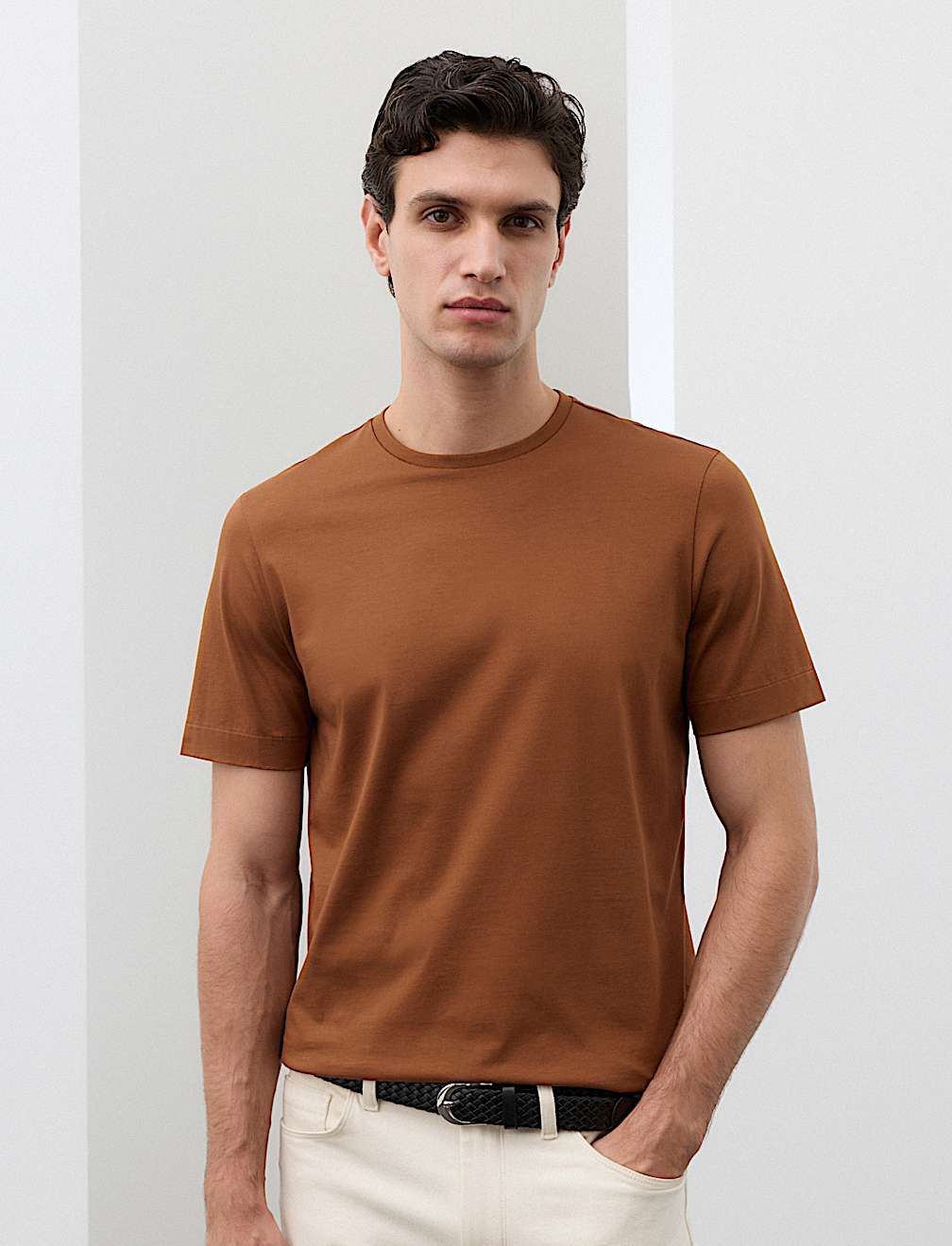 Pure Supima&reg; Cotton Performance Crew Neck T-shirt