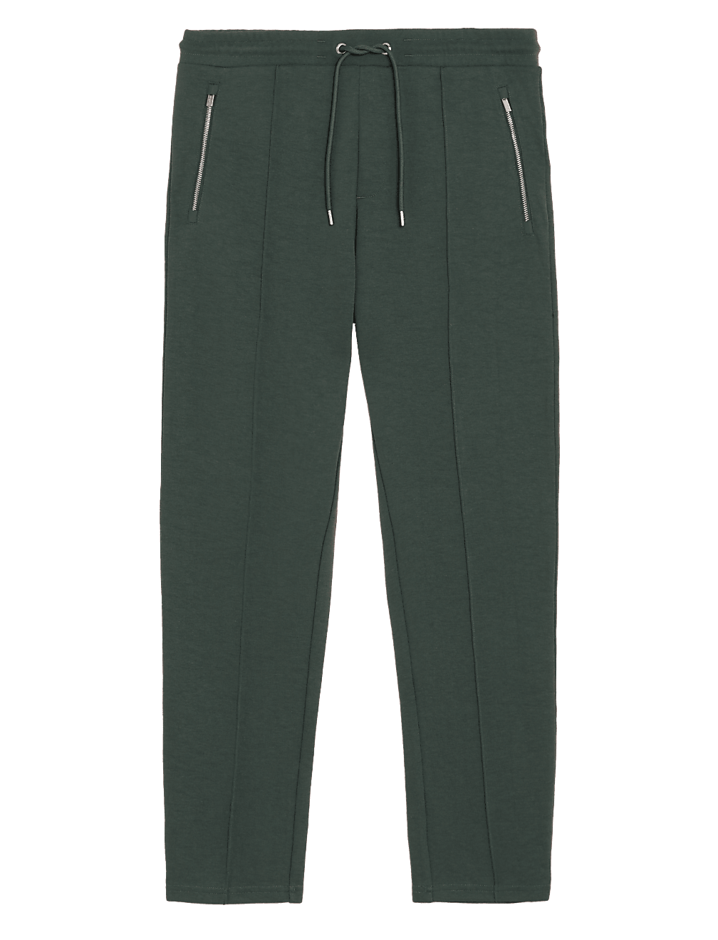 Cotton Blend Zip Pocket Joggers
