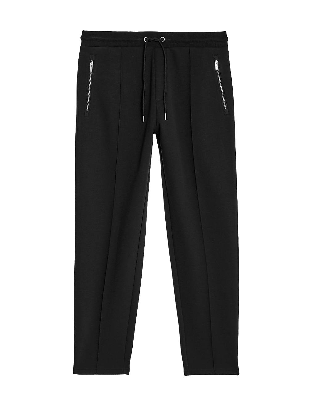 Cotton Blend Zip Pocket Joggers