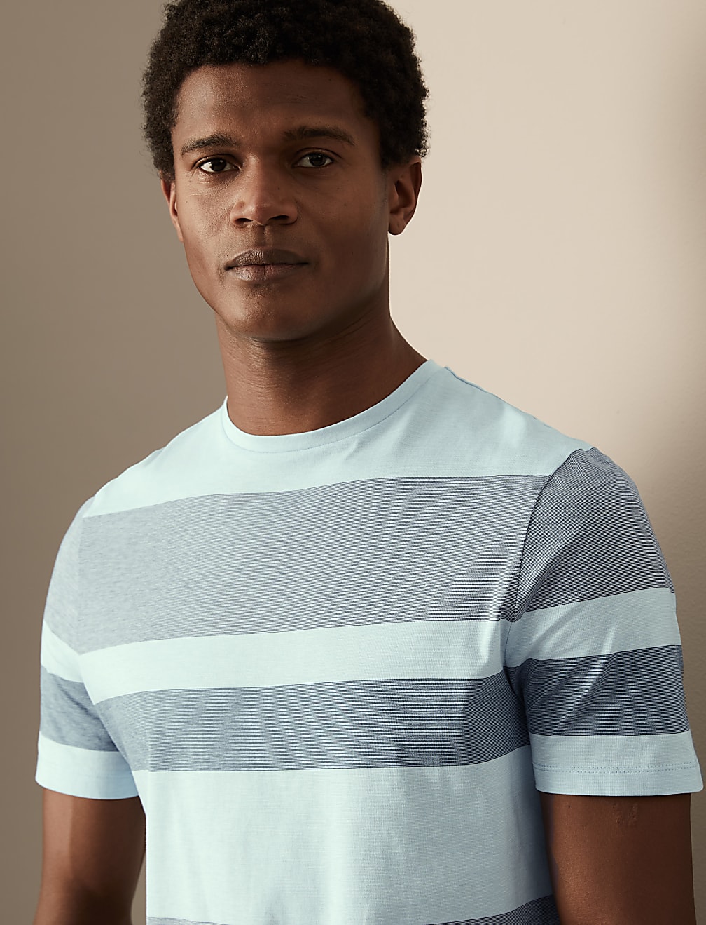 Pure Cotton Striped T-Shirt