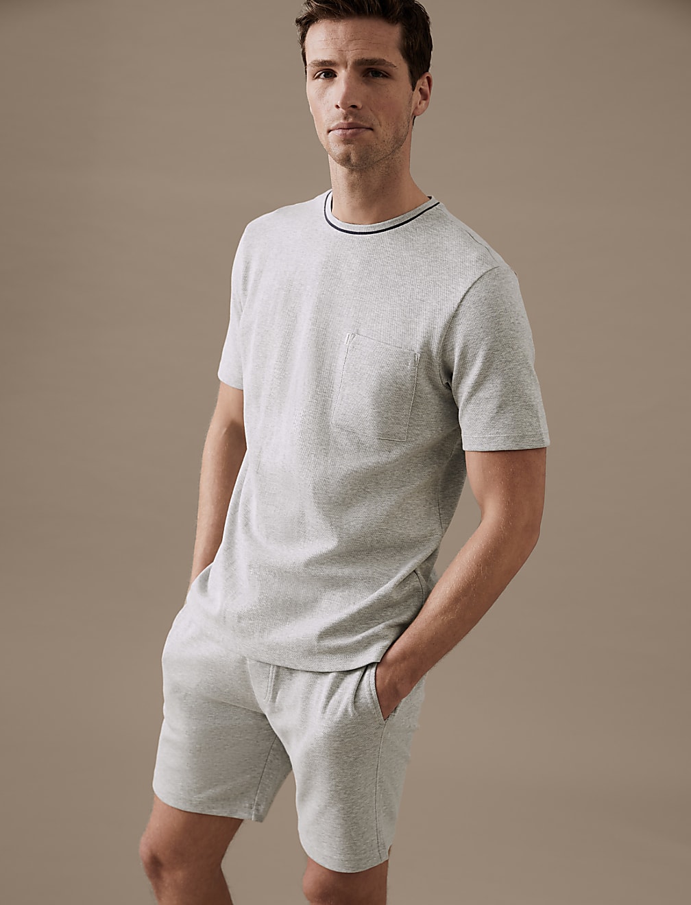 Pure Cotton Textured T-Shirt