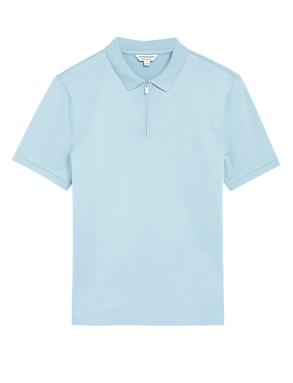 Pure Supima® Cotton Zip Up Polo Shirt