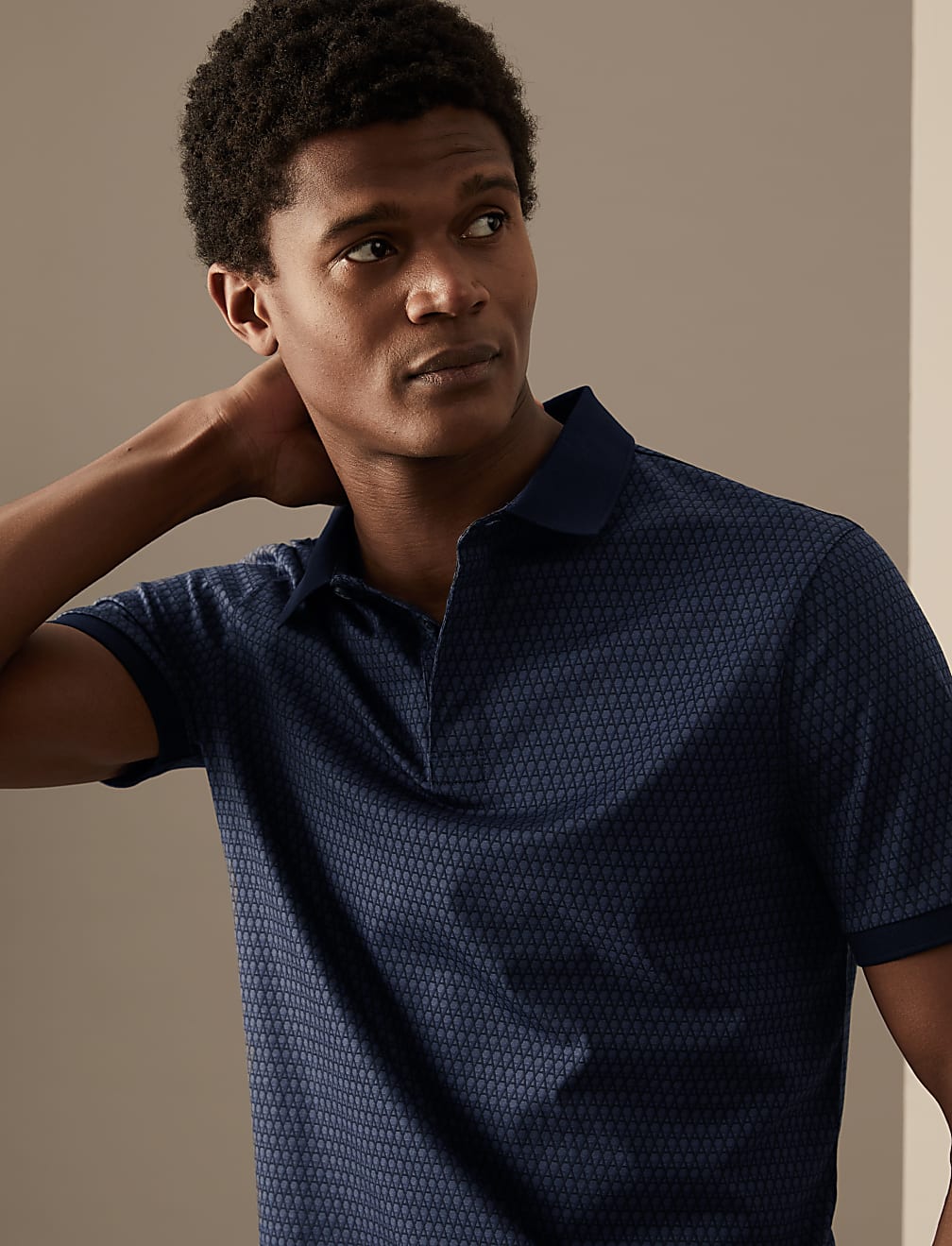 Pure Supima® Cotton Printed Polo Shirt