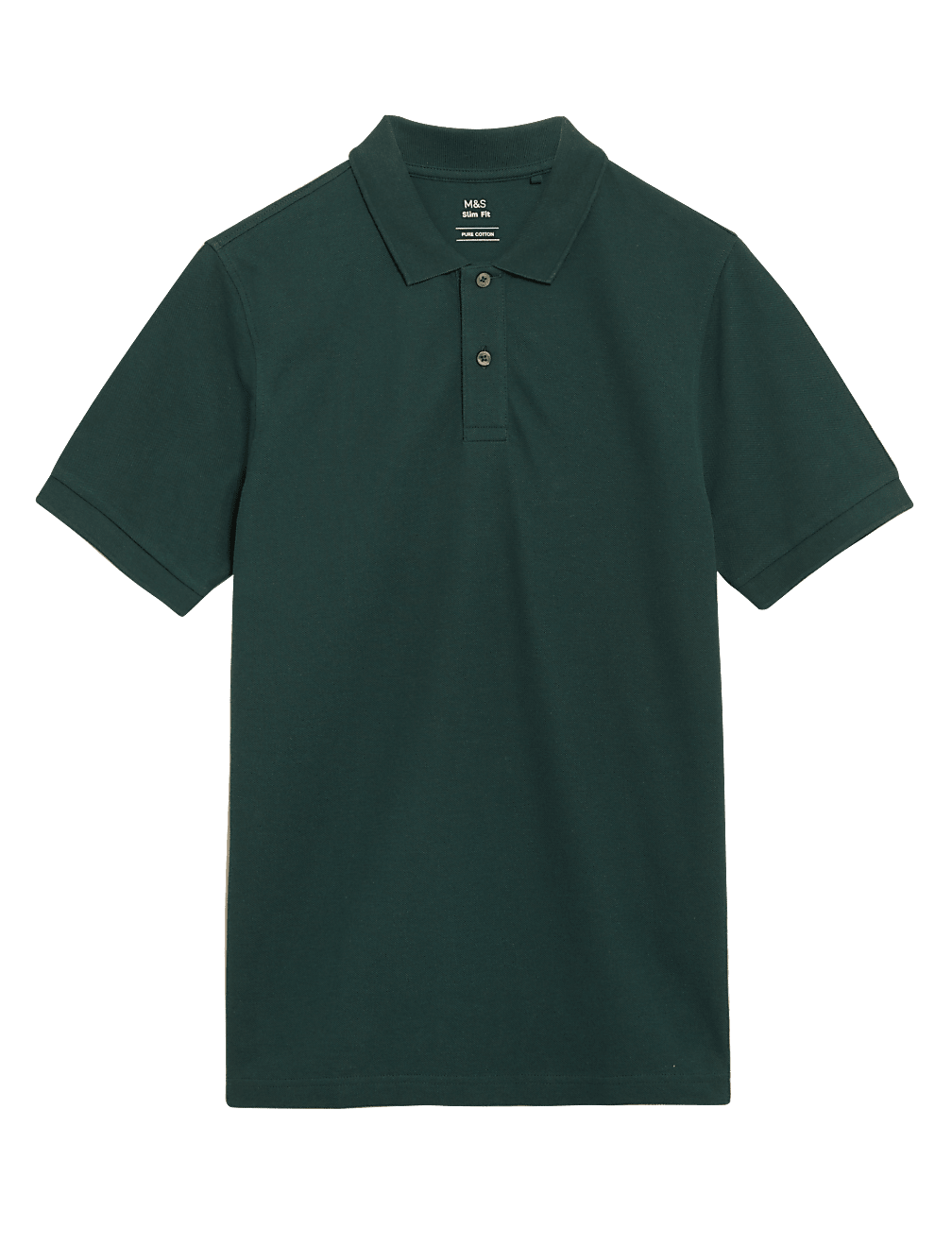 Slim Fit Pure Cotton Pique Polo Shirt