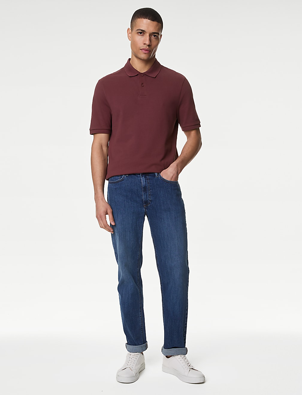 Pure Cotton Pique Regular Fit Polo Shirt
