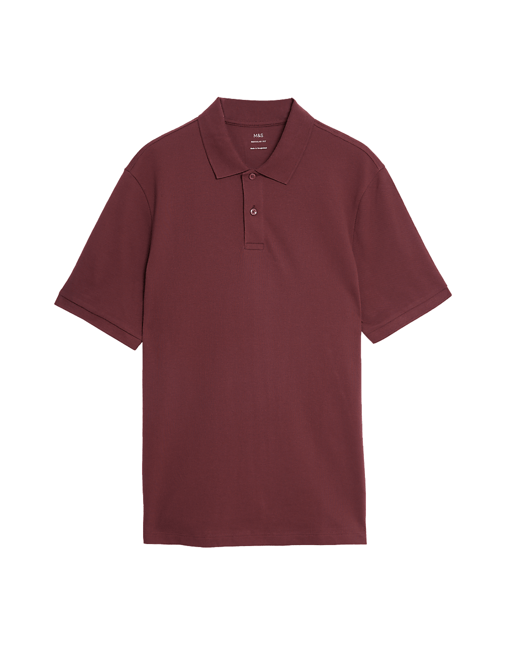 Pure Cotton Pique Regular Fit Polo Shirt