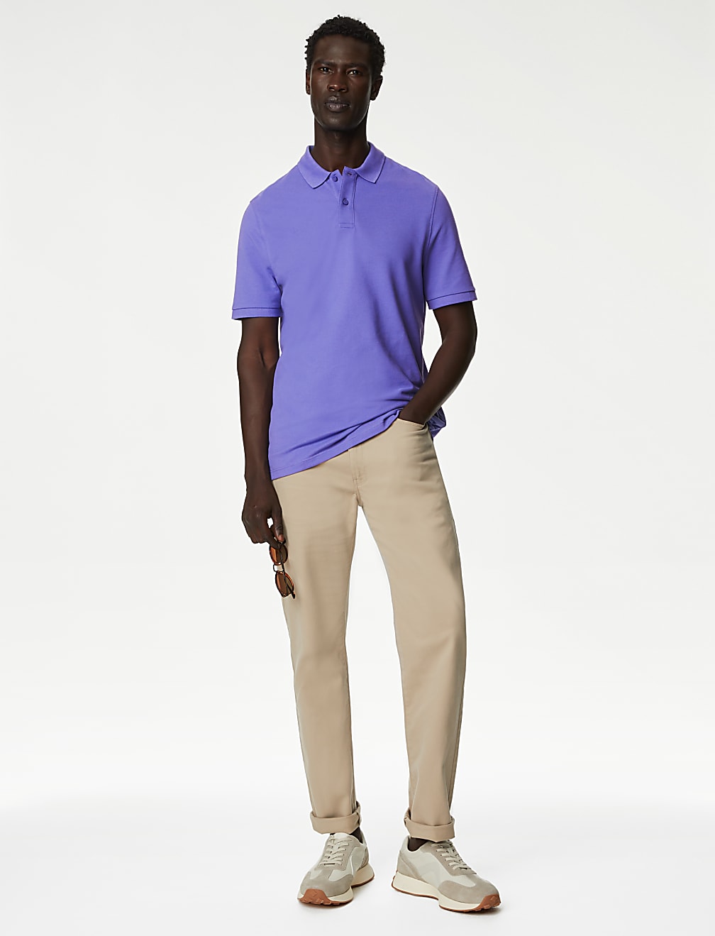 Pure Cotton Pique Regular Fit Polo Shirt