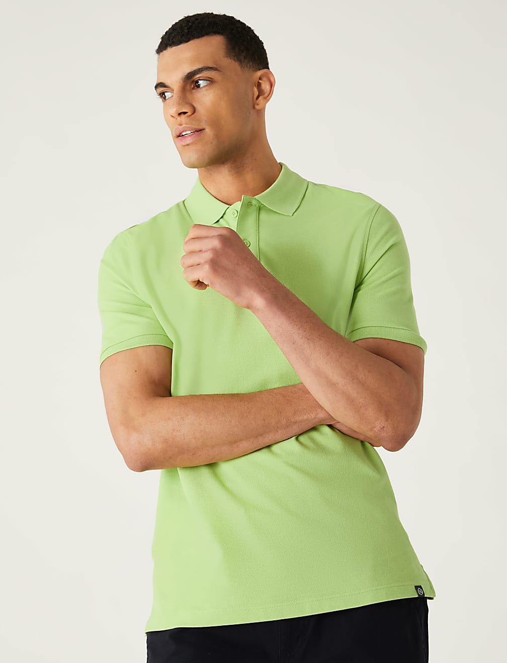 Pure Cotton Pique Regular Fit Polo Shirt
