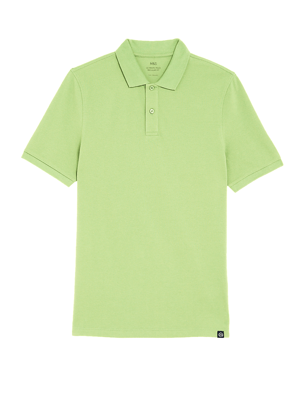 Pure Cotton Pique Regular Fit Polo Shirt