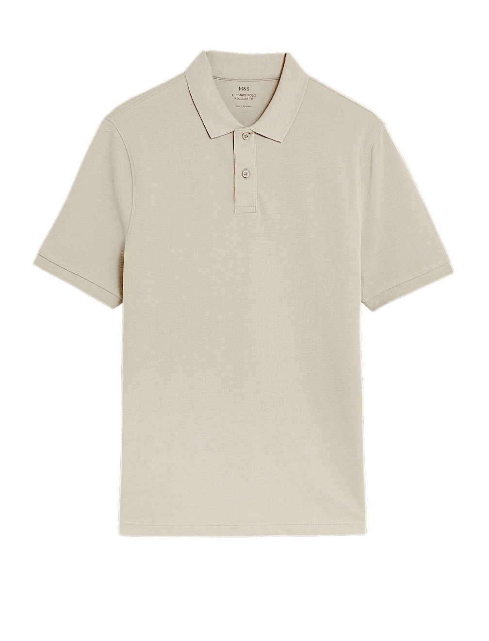 Pure Cotton Pique Regular Fit Polo Shirt