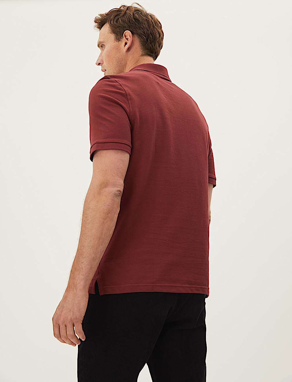 Pure Cotton Pique Regular Fit Polo Shirt