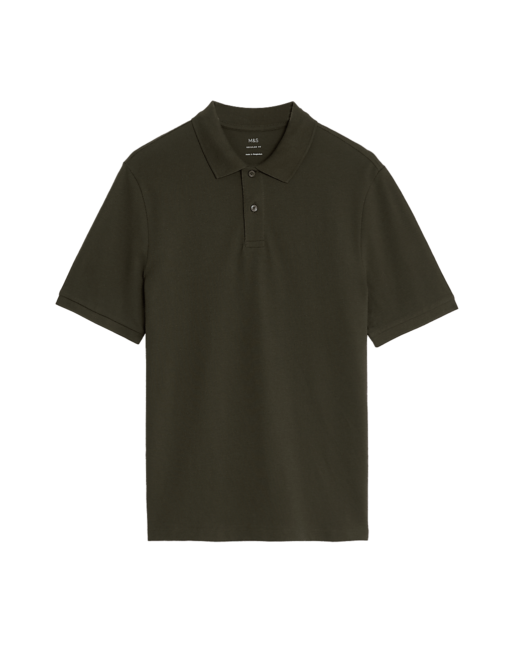 Pure Cotton Pique Regular Fit Polo Shirt