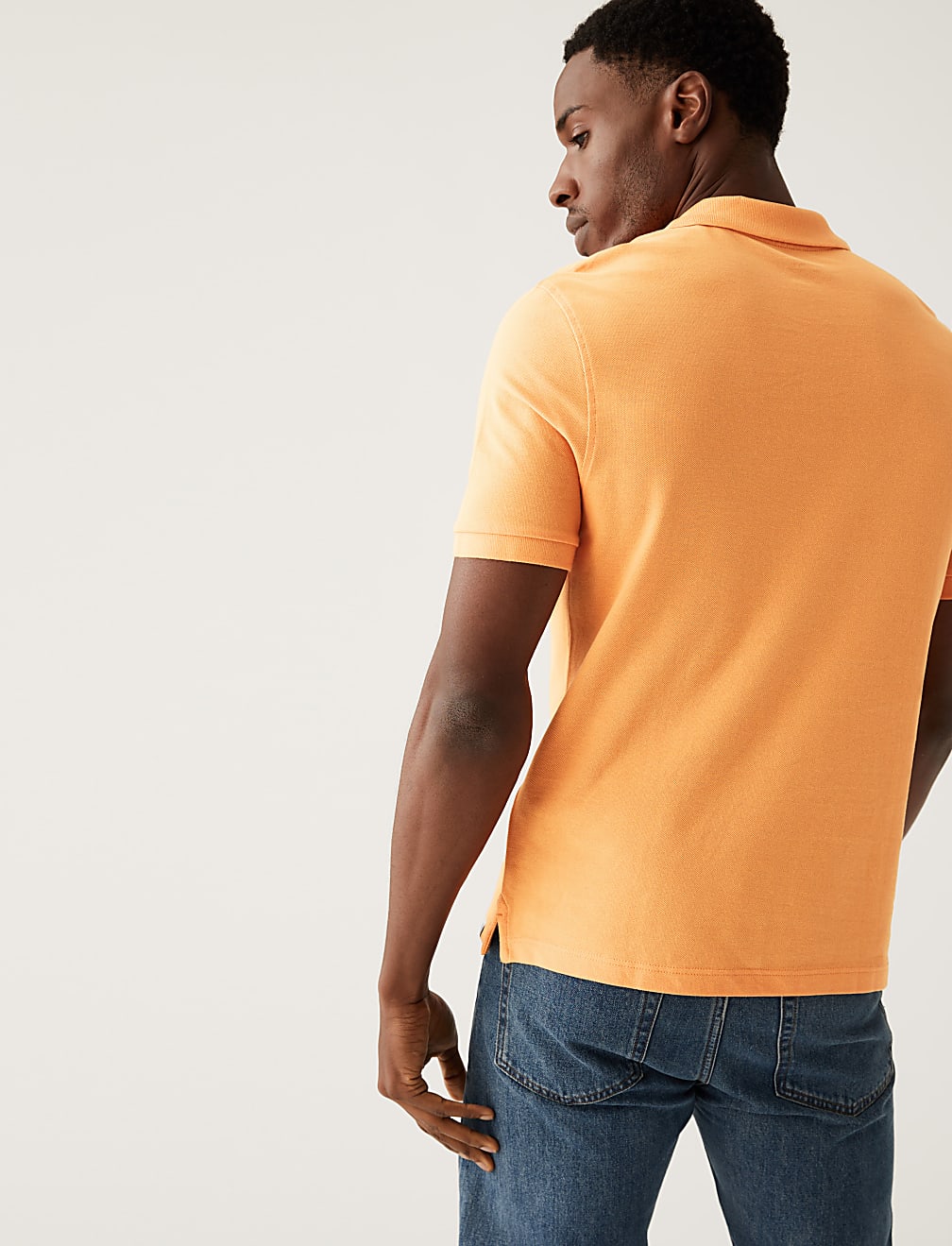 Pure Cotton Pique Regular Fit Polo Shirt