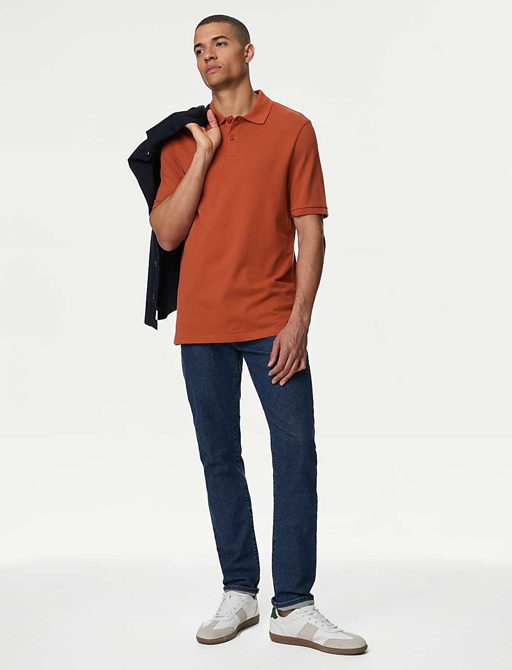 Pure Cotton Pique Regular Fit Polo Shirt