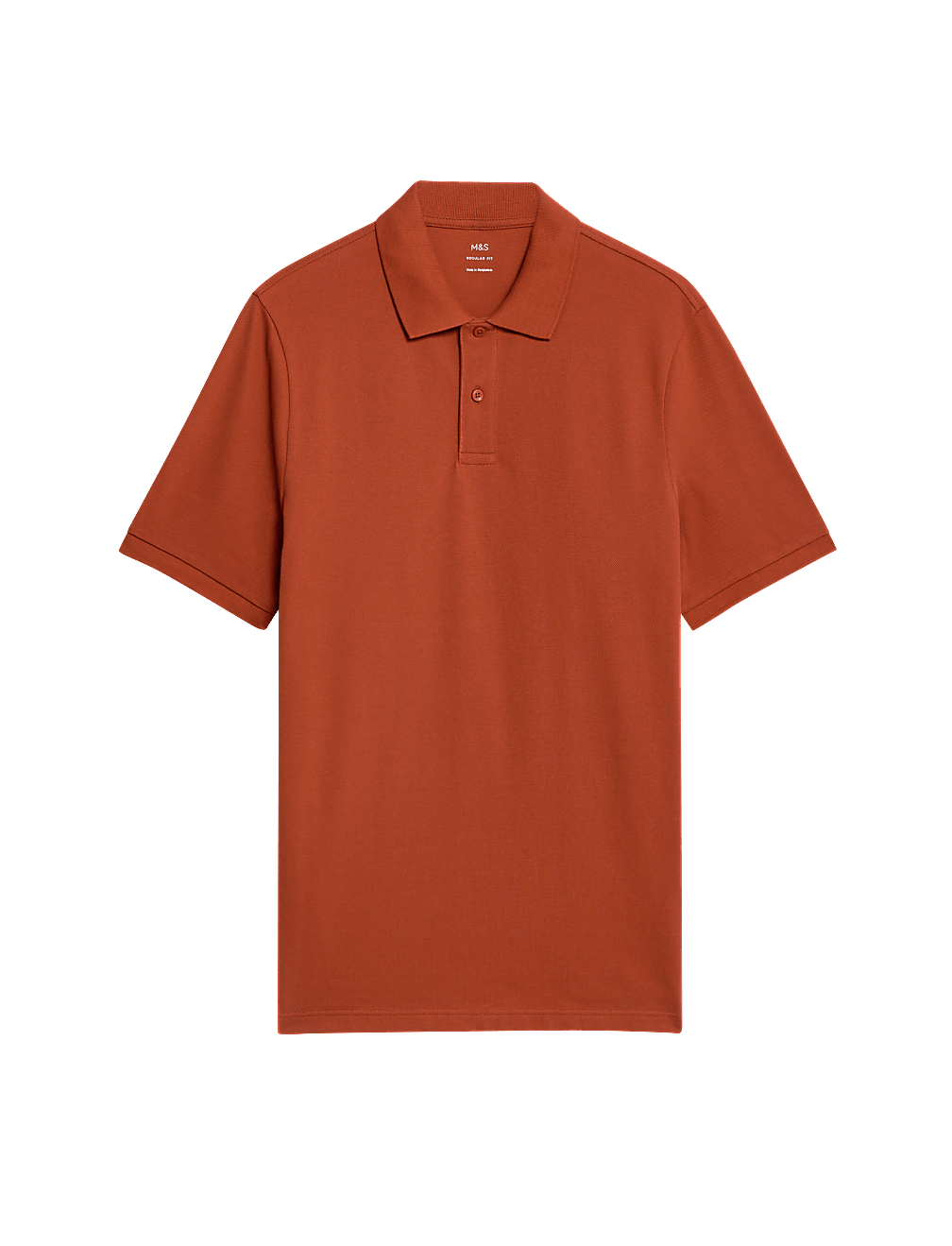 Pure Cotton Pique Regular Fit Polo Shirt