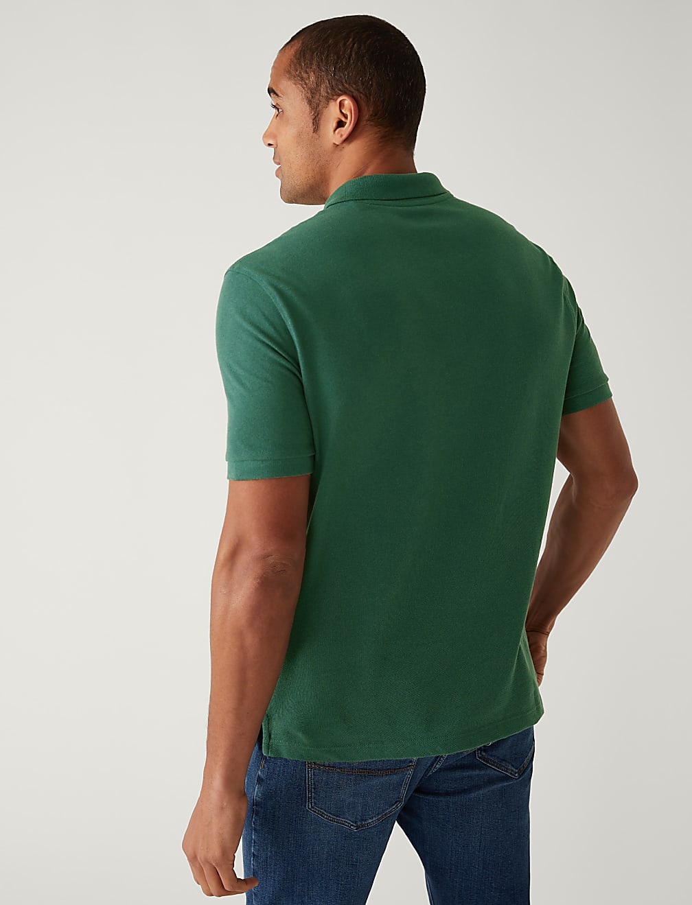 Pure Cotton Pique Regular Fit Polo Shirt