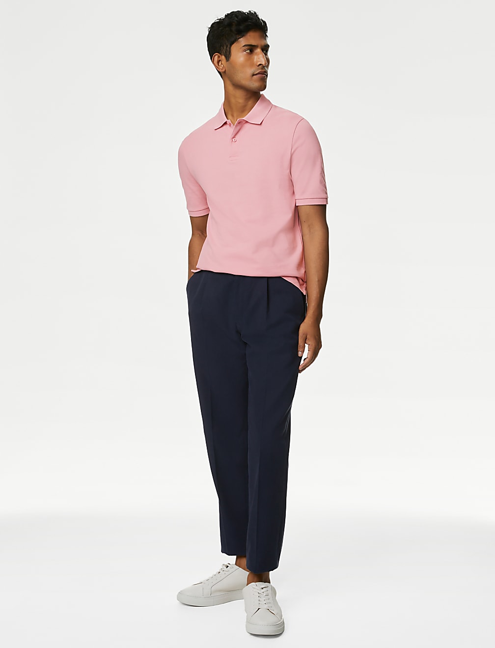 Pure Cotton Pique Regular Fit Polo Shirt