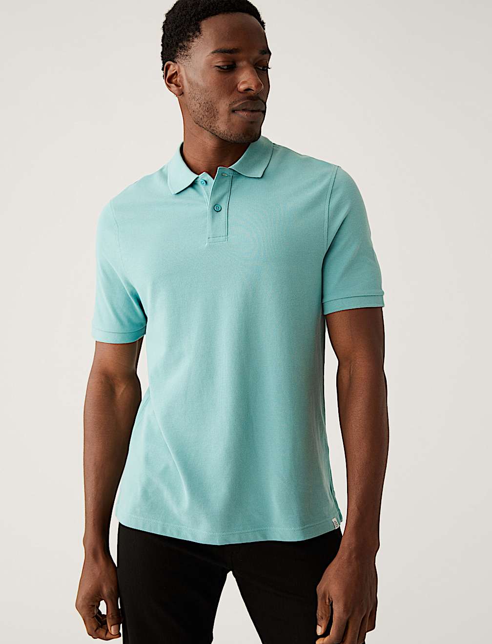 Pure Cotton Pique Regular Fit Polo Shirt