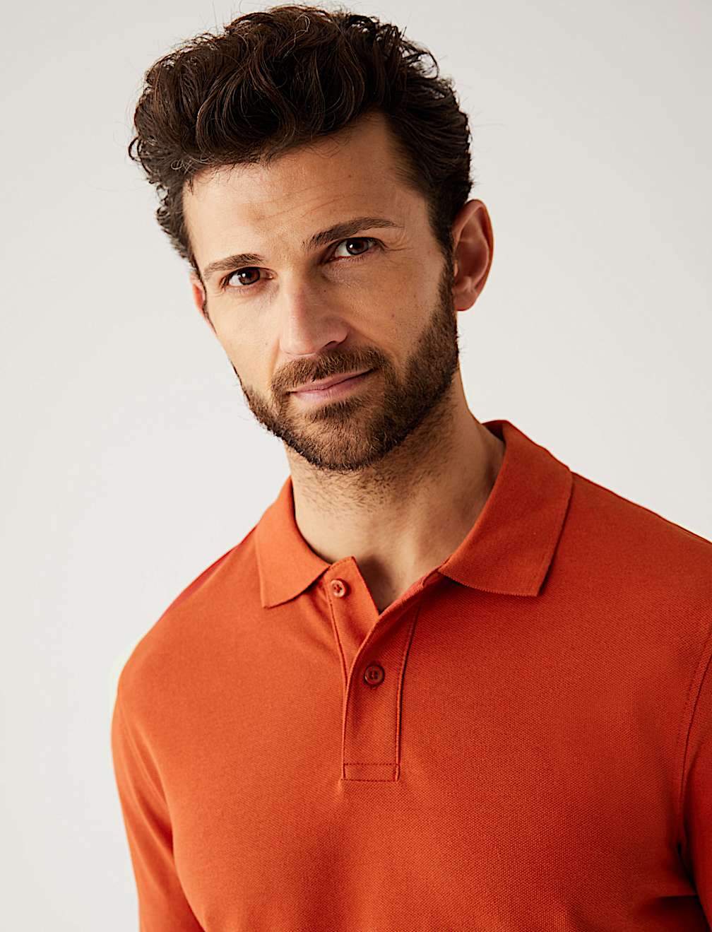 Pure Cotton Pique Regular Fit Polo Shirt