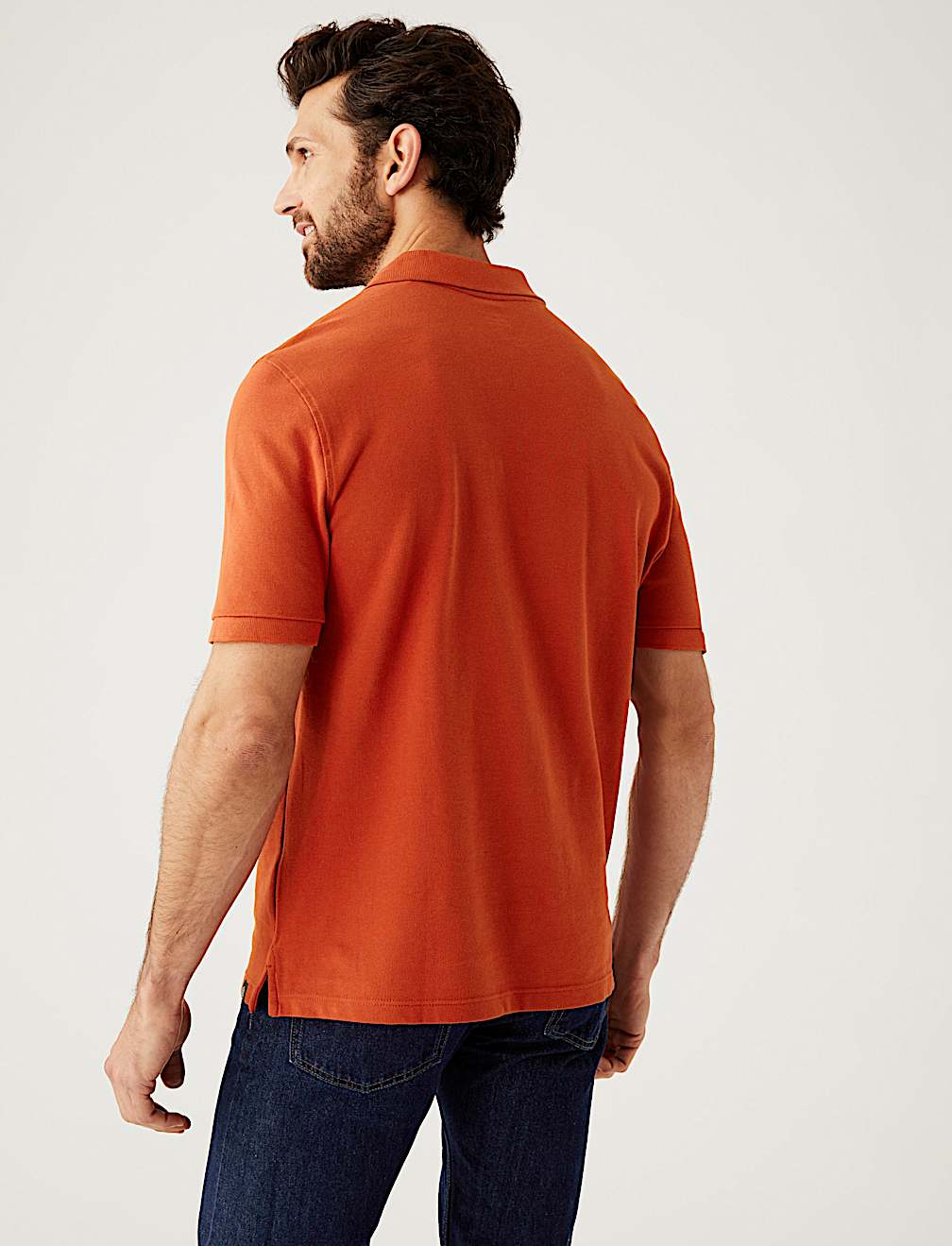 Pure Cotton Pique Regular Fit Polo Shirt