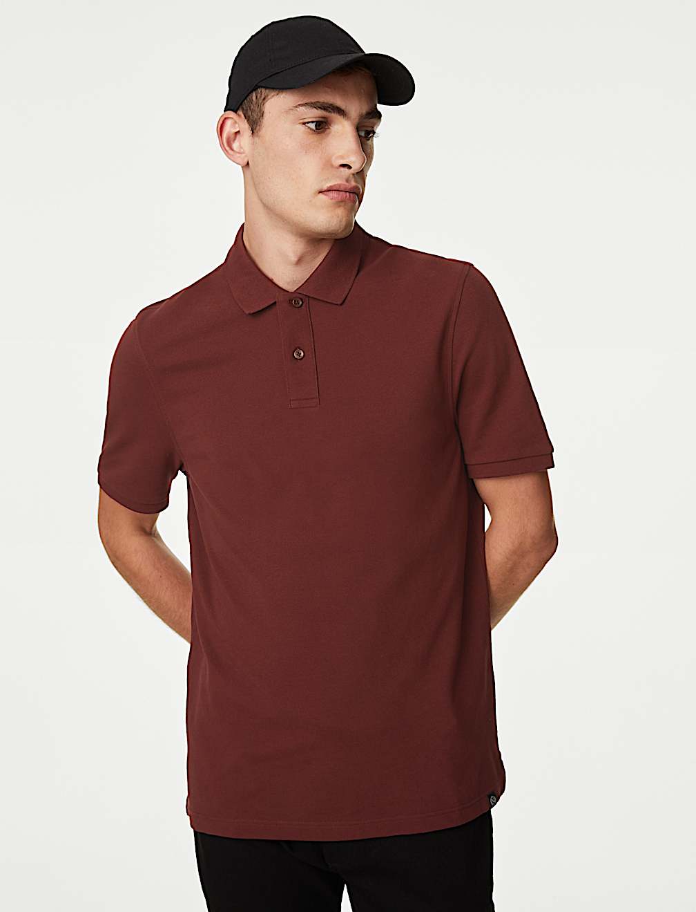 Pure Cotton Pique Regular Fit Polo Shirt