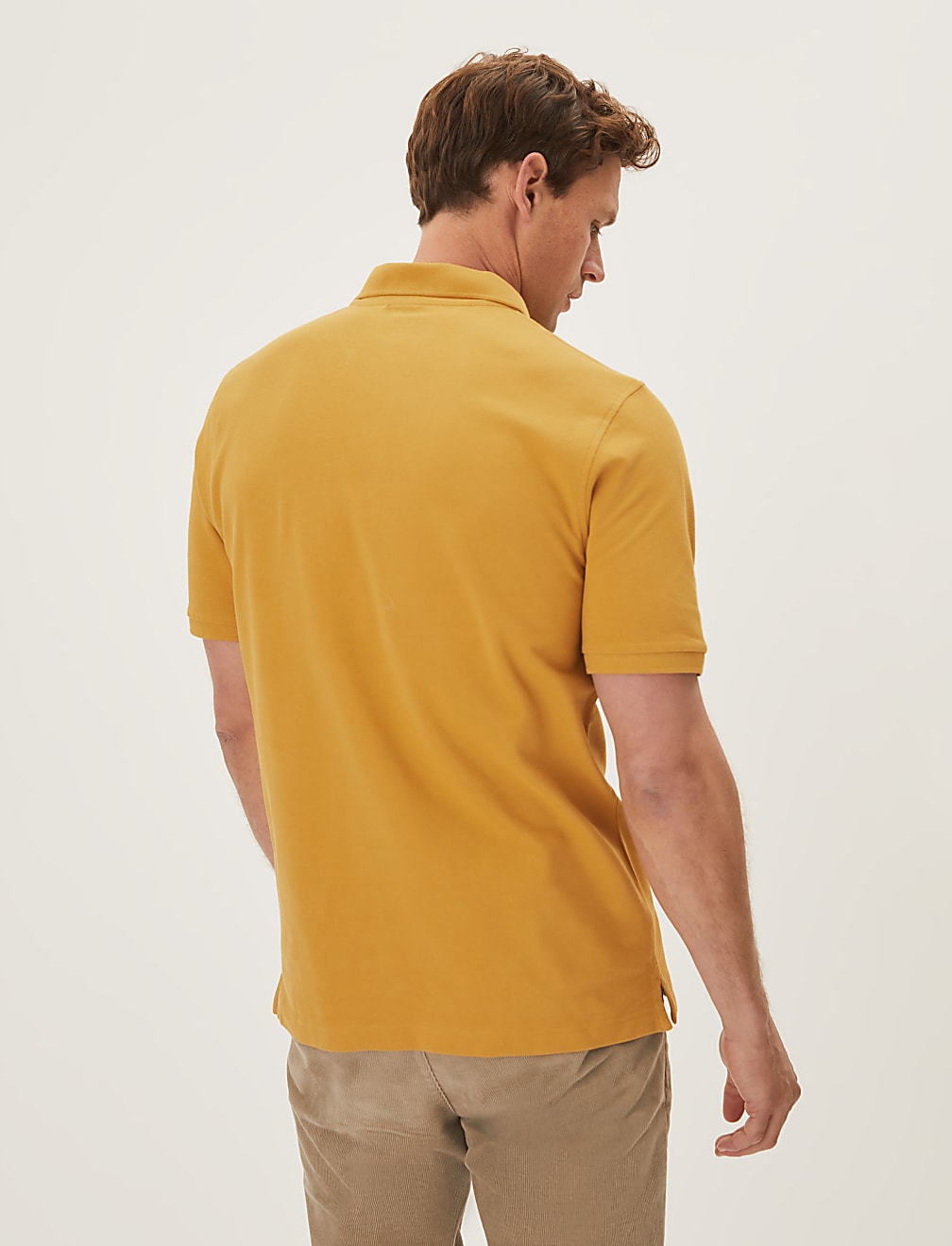 Pure Cotton Pique Regular Fit Polo Shirt