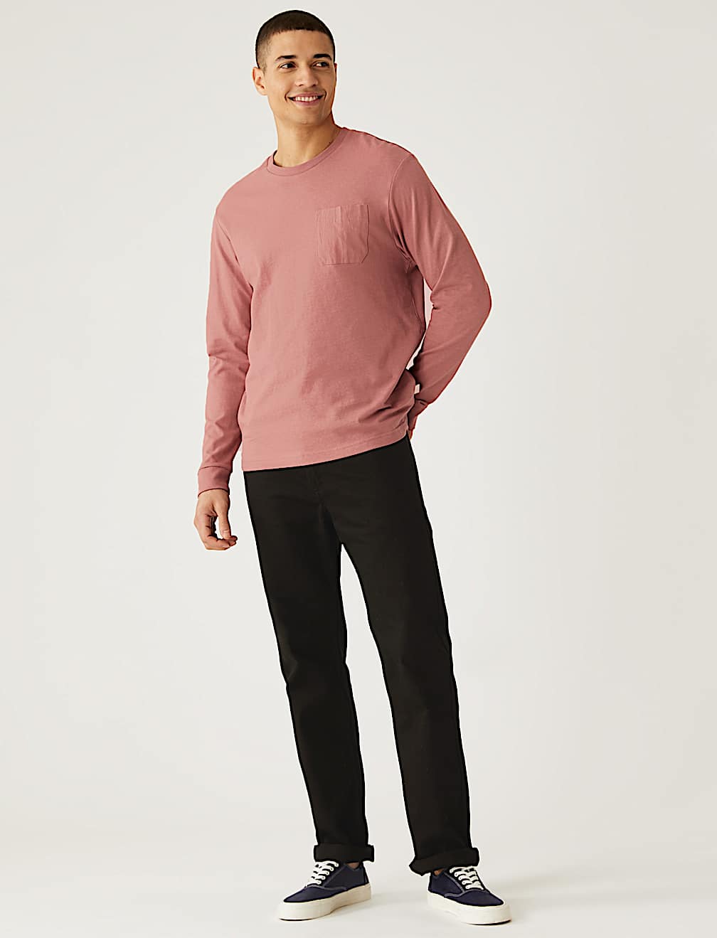 Pure Cotton Long Sleeve T-Shirt