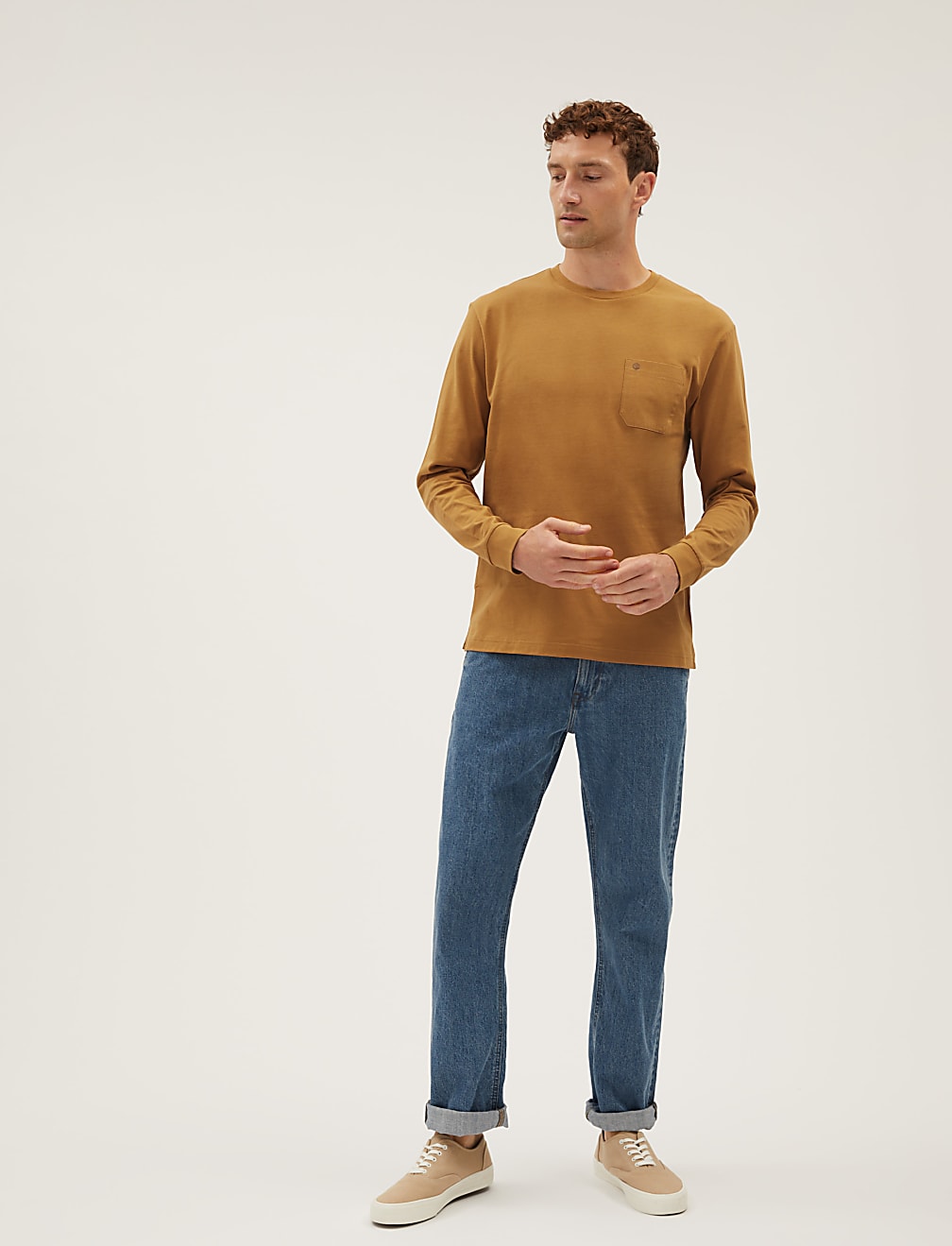 Pure Cotton Long Sleeve T-Shirt