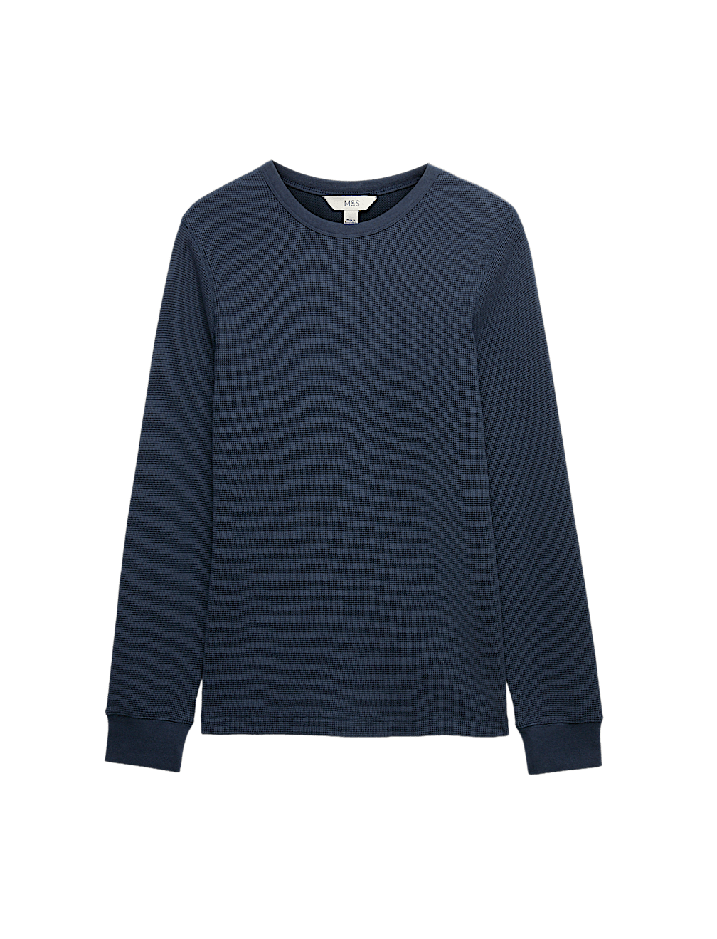 Pure Cotton 2-Tone Waffle Sweatshirt