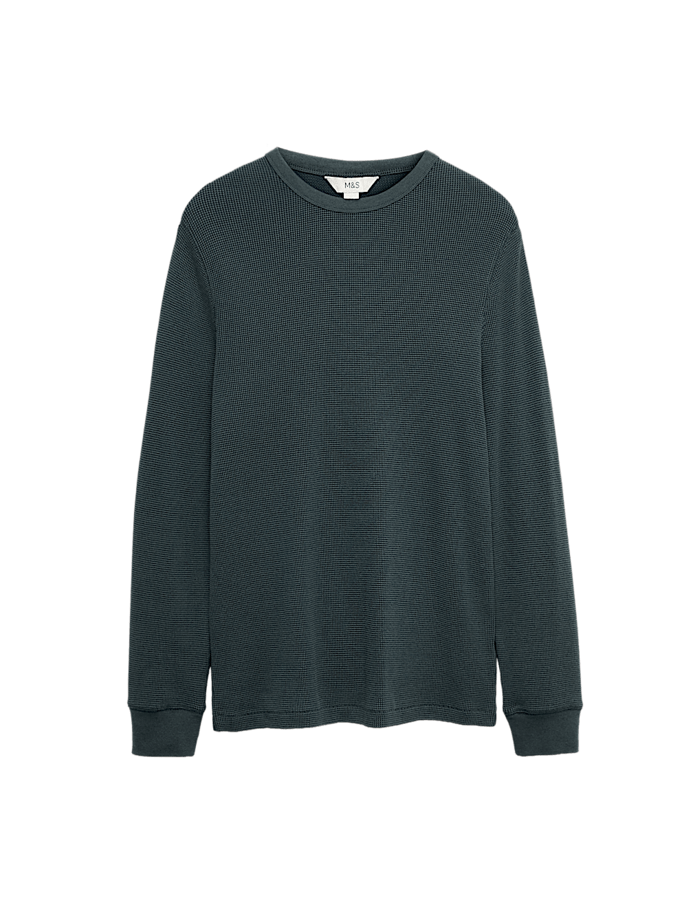 Pure Cotton 2-Tone Waffle Sweatshirt