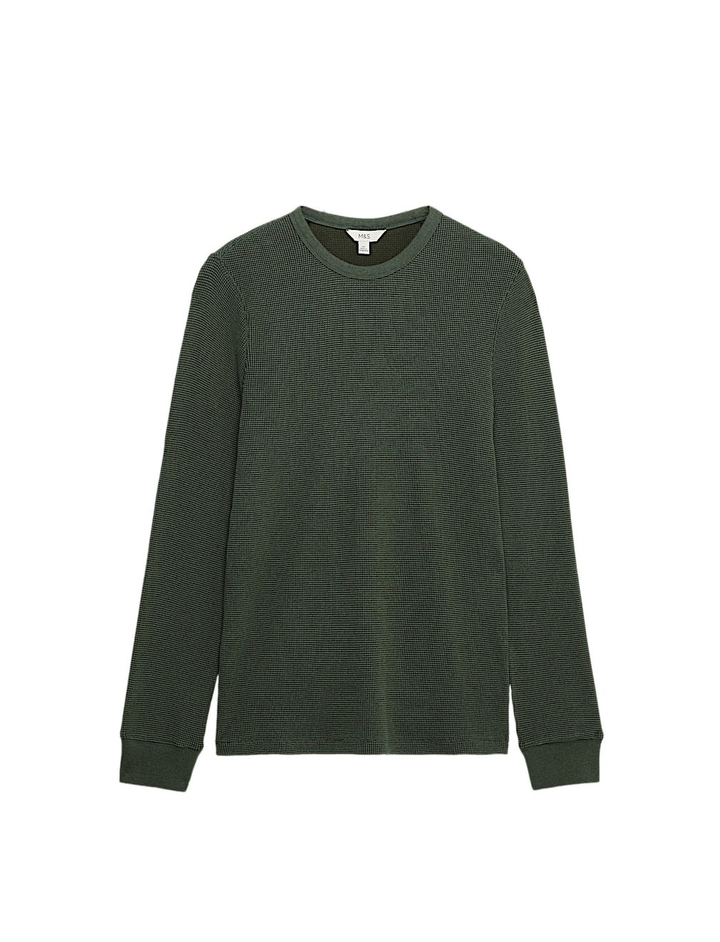 Pure Cotton 2-Tone Waffle Sweatshirt