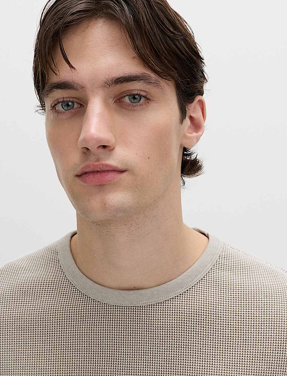 Pure Cotton 2-Tone Waffle Sweatshirt