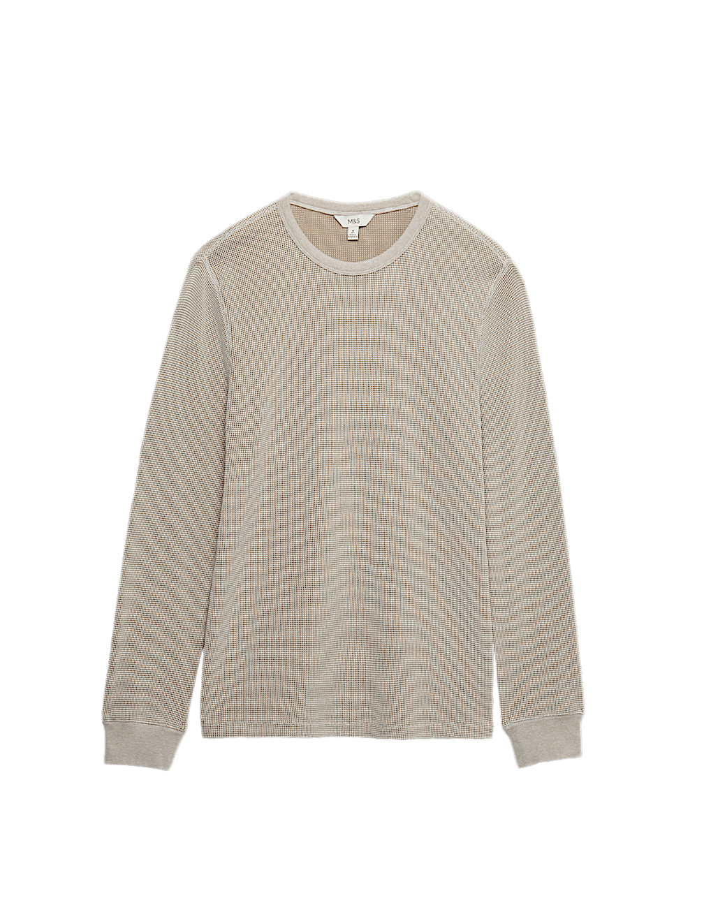 Pure Cotton 2-Tone Waffle Sweatshirt