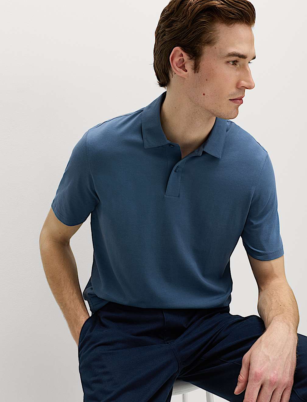 Pure Cotton Jersey Polo Shirt