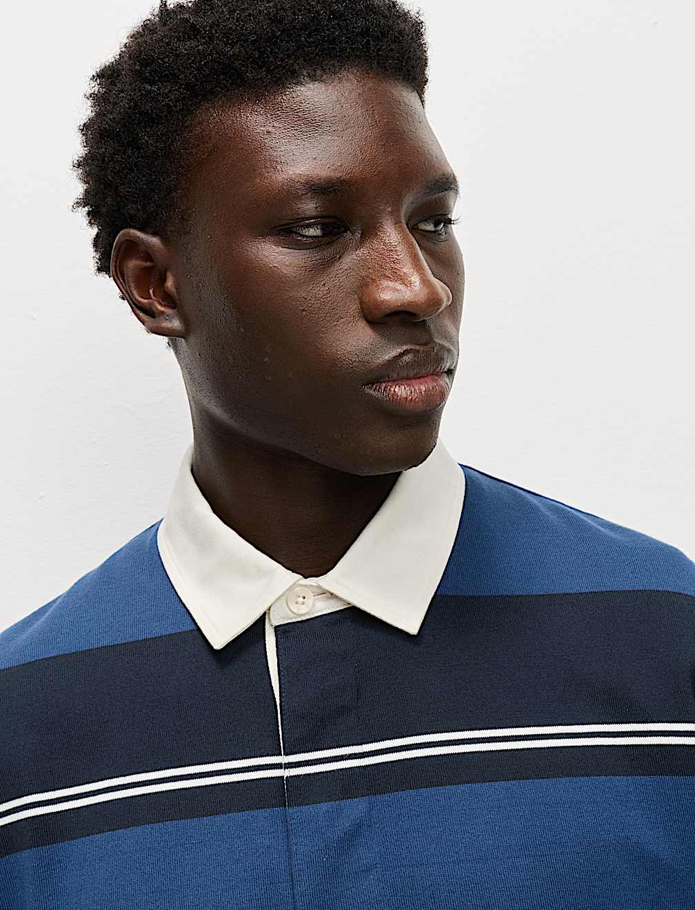 Pure Cotton Striped Rugby Shirt