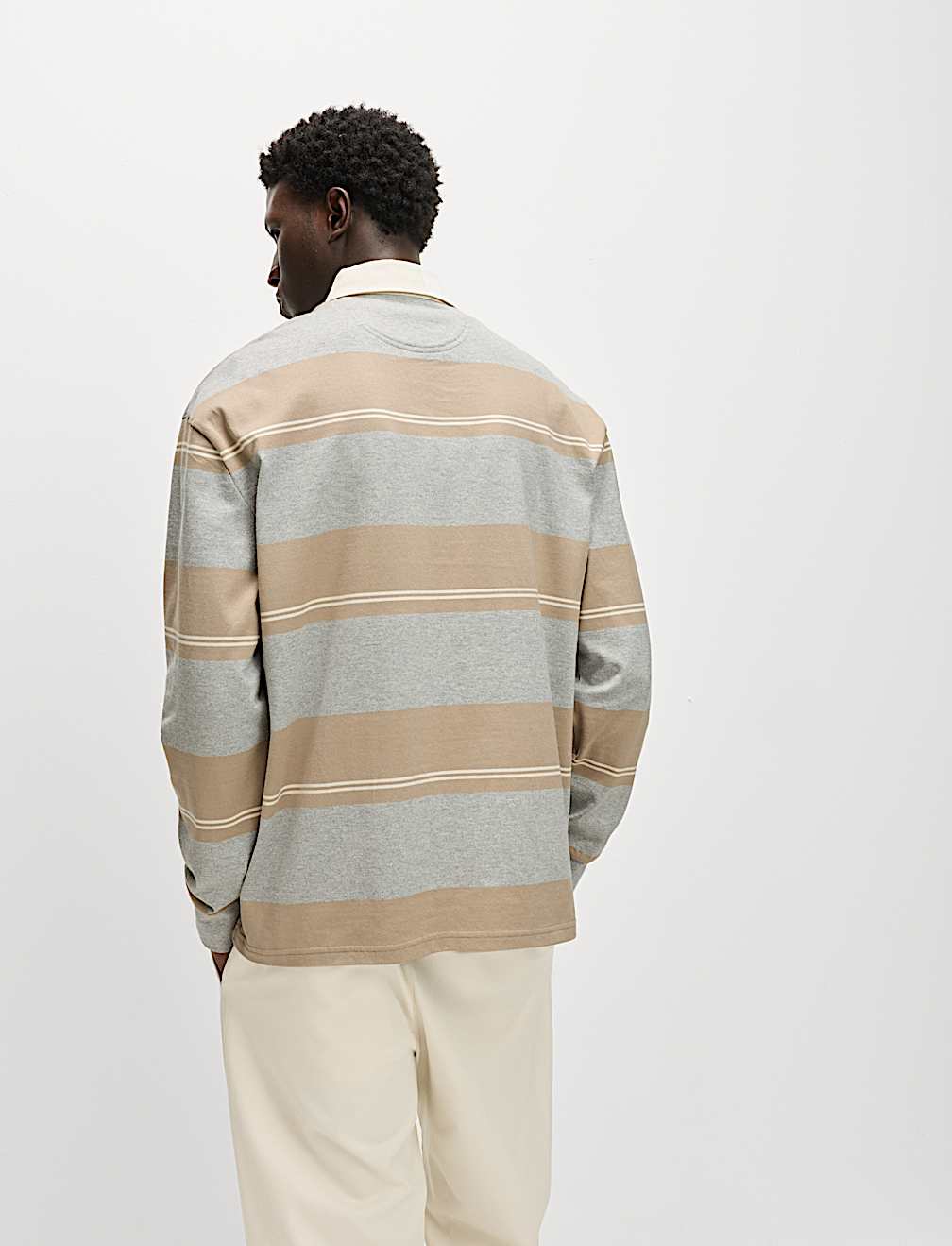 Pure Cotton Striped Rugby Shirt