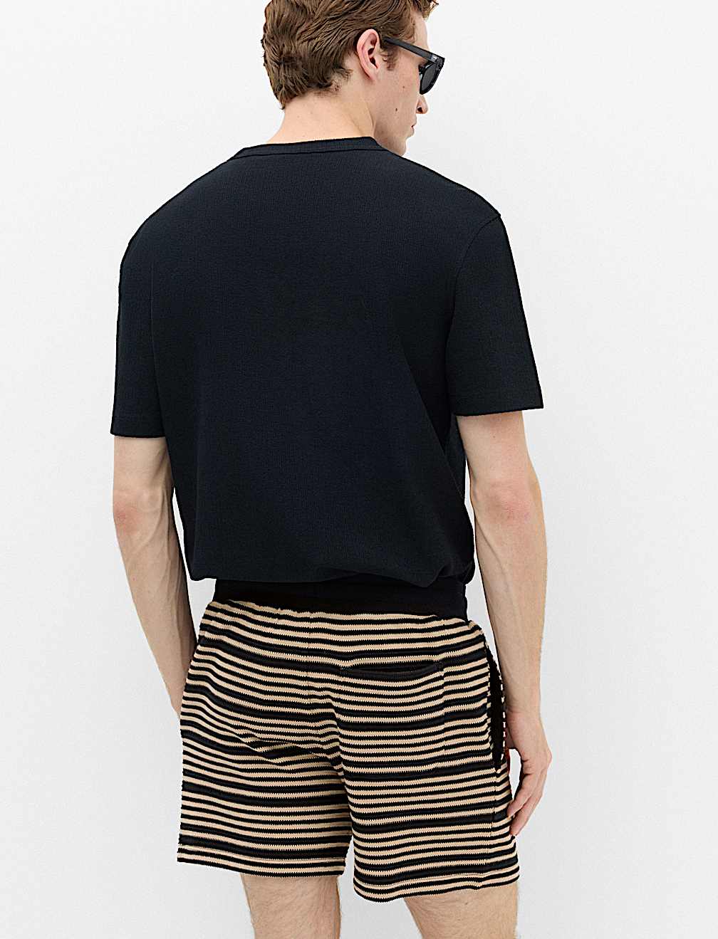 Cotton Rich Variegated Stripe Shorts