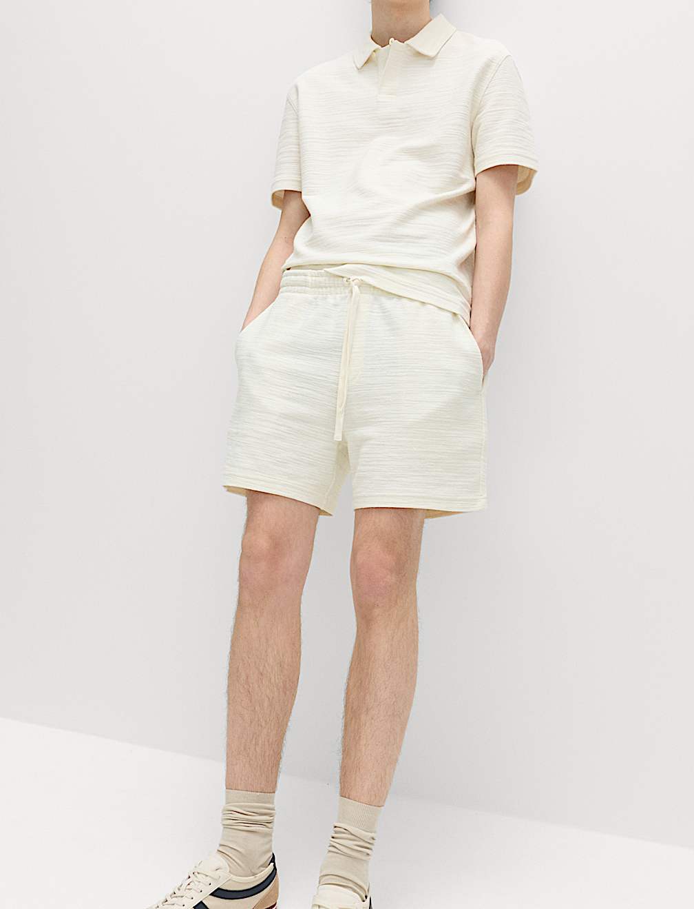 Boucl&eacute; Cotton Rich Shorts