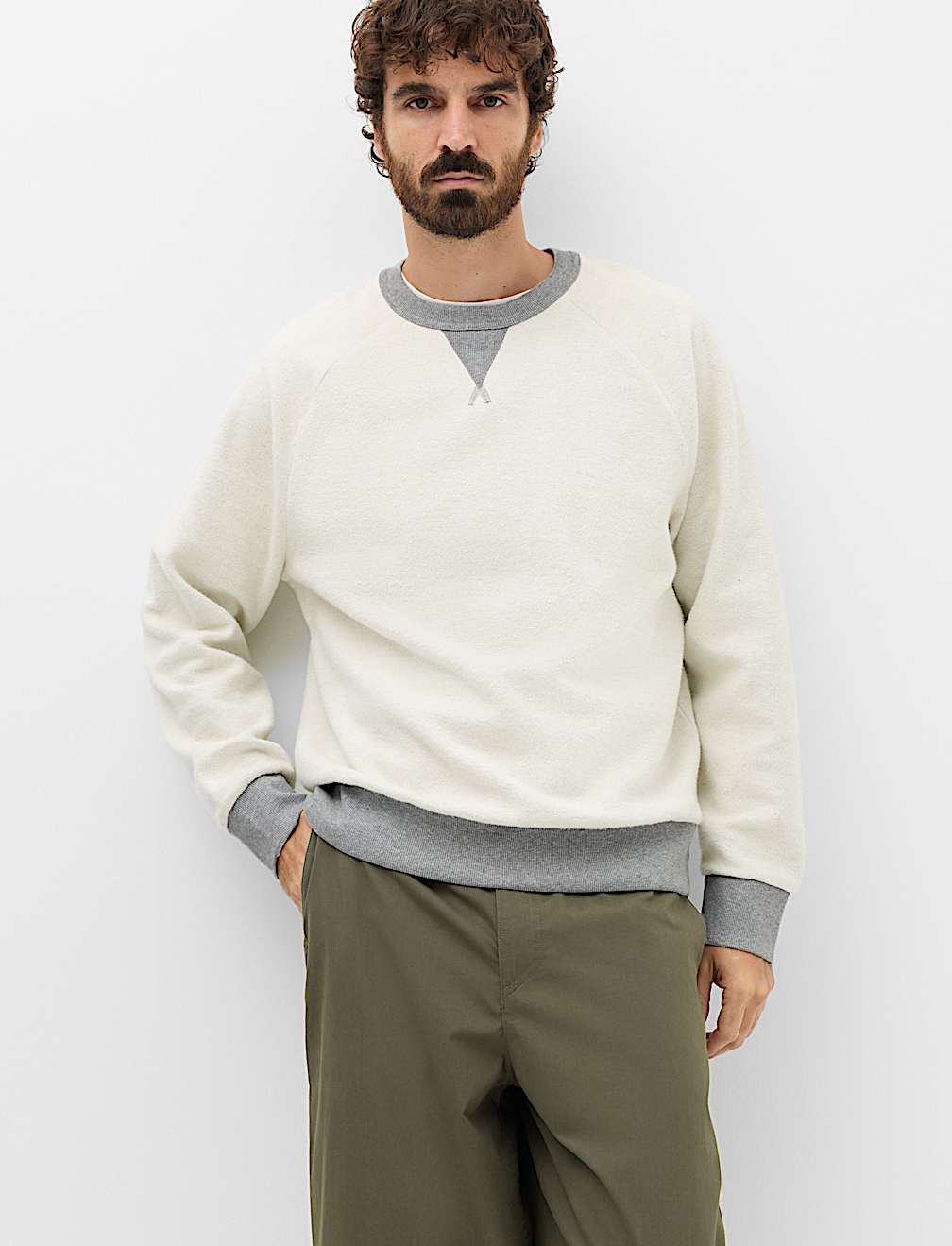 Cotton Rich Crew Neck Sweatshirt