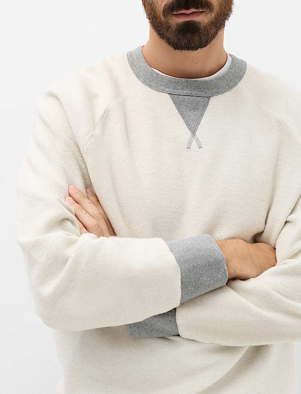 Cotton Rich Crew Neck Sweatshirt
