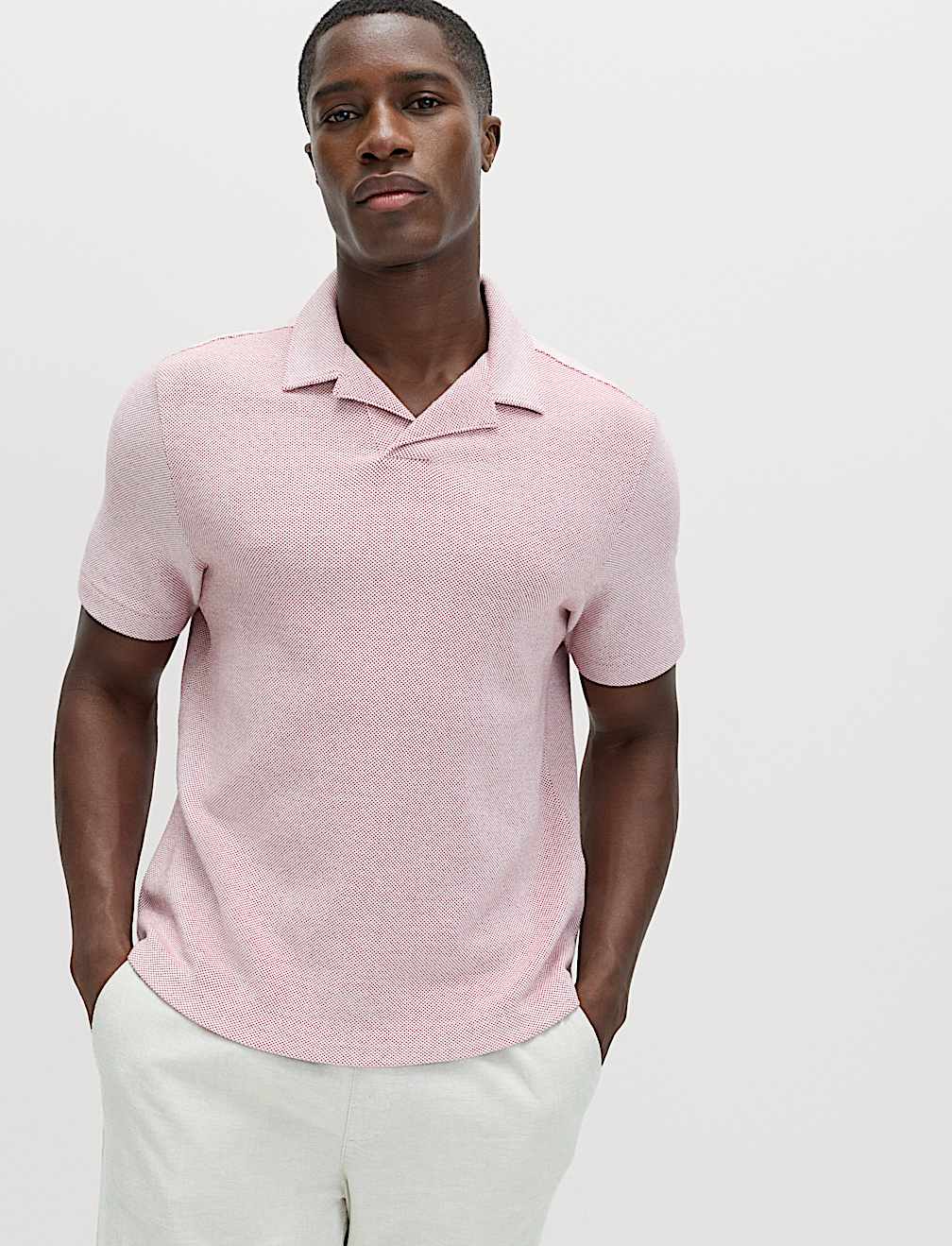 Relaxed Fit Pure Cotton Pique Polo Shirt
