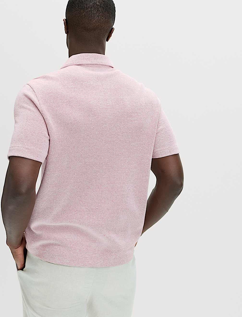 Relaxed Fit Pure Cotton Pique Polo Shirt