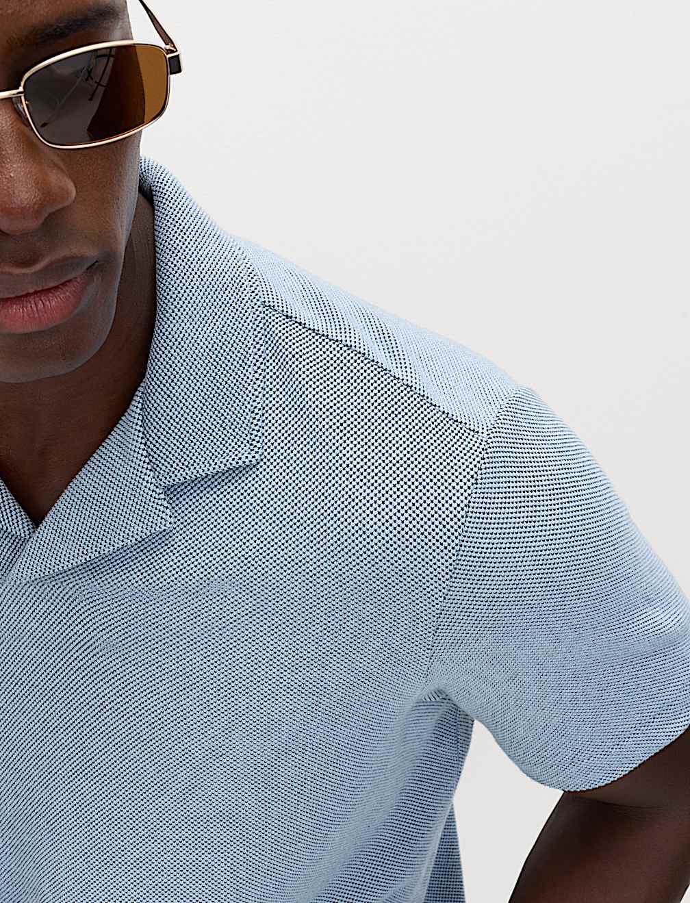 Relaxed Fit Pure Cotton Pique Polo Shirt