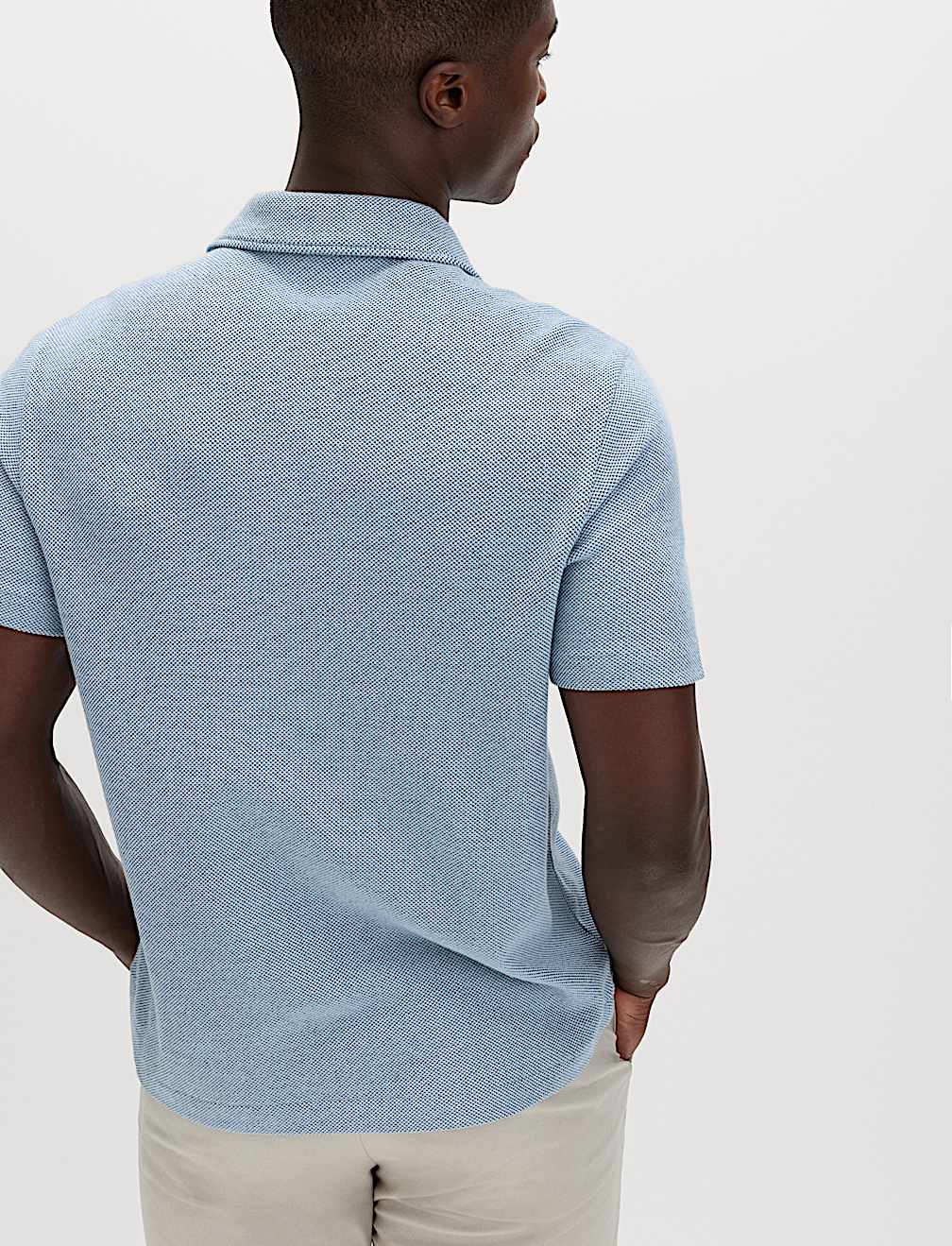 Relaxed Fit Pure Cotton Pique Polo Shirt