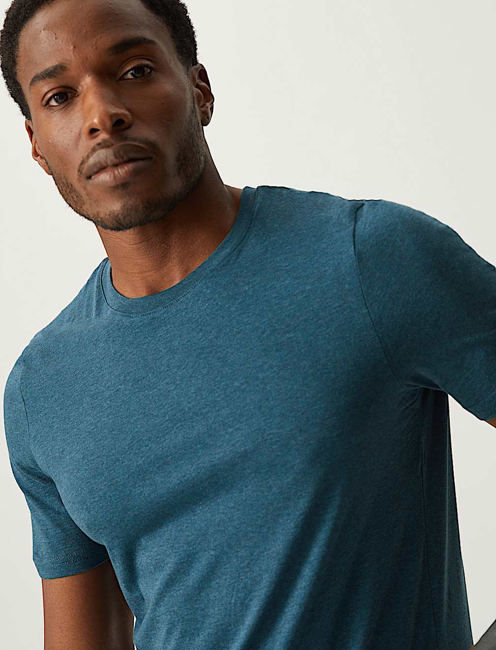 Pure Cotton Crew Neck T-Shirt